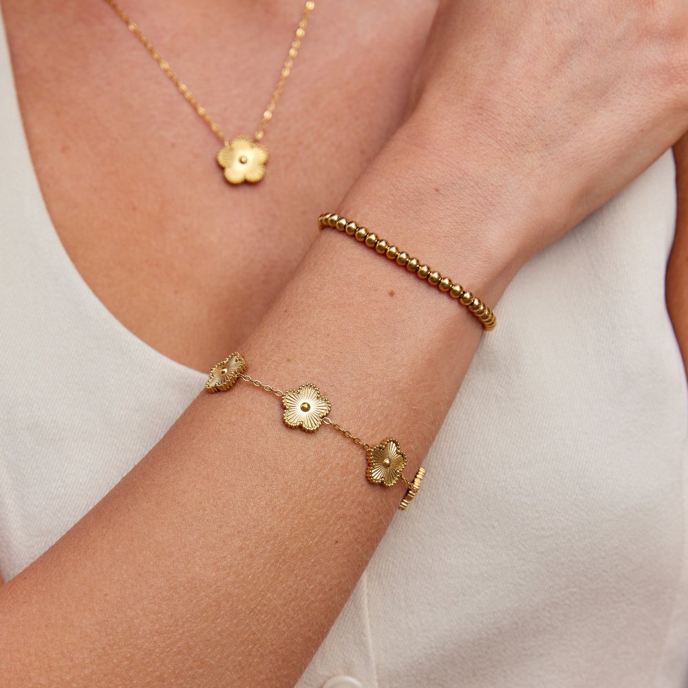 Floral Link Bracelet