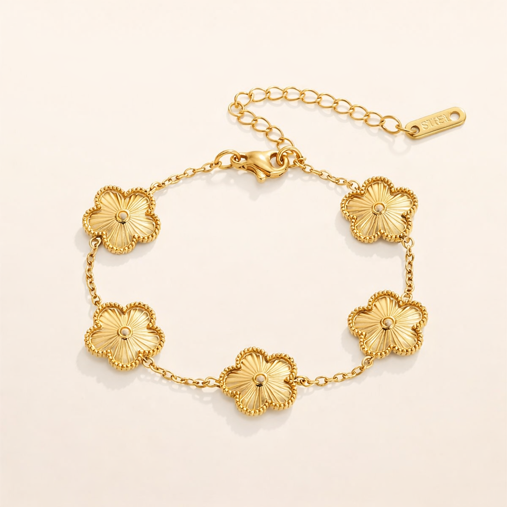 Floral Link Bracelet