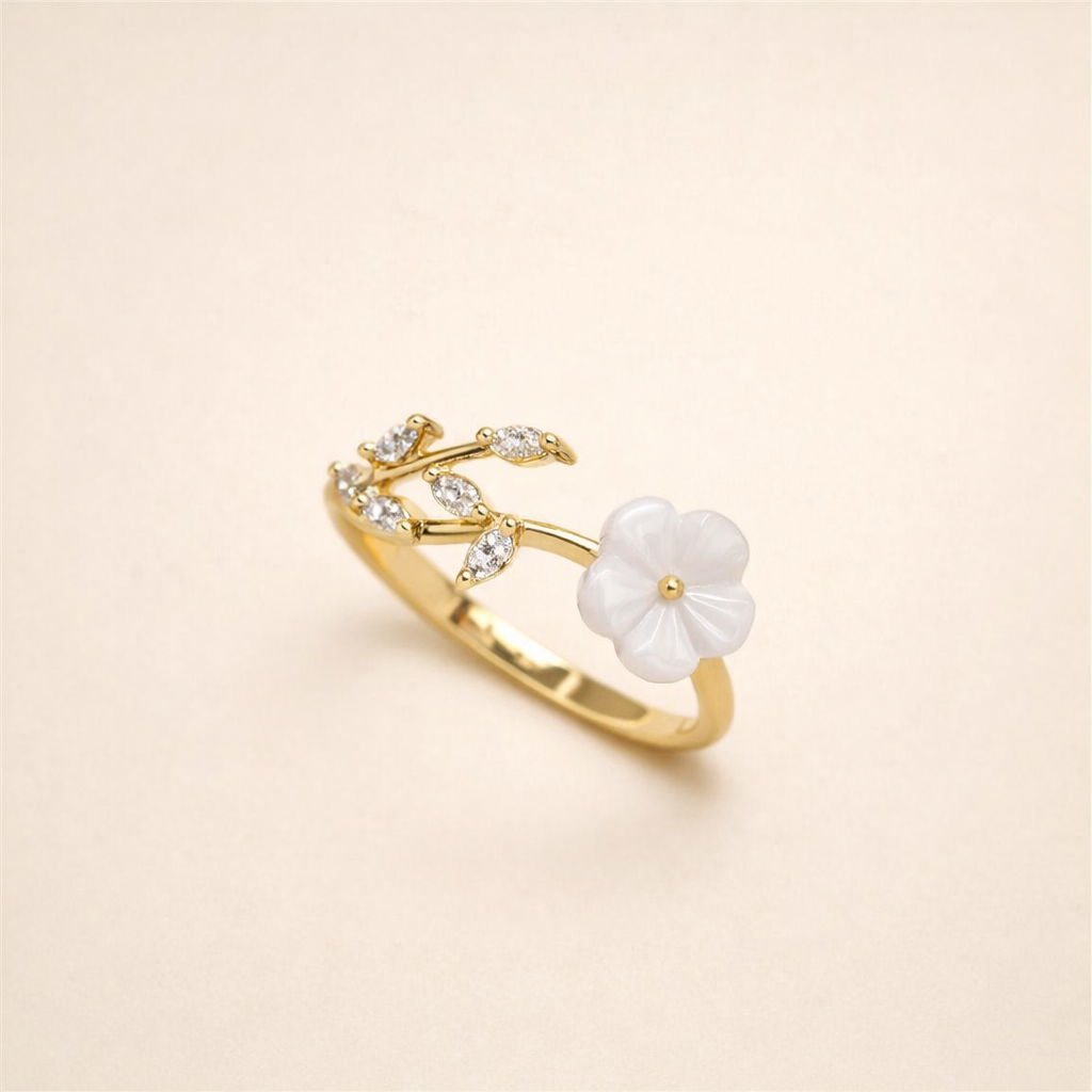 Floral Vine Gold Ring