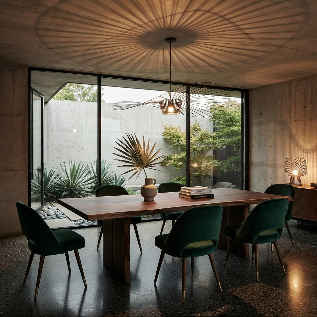 Vertigo Modern Straw Pendant Light