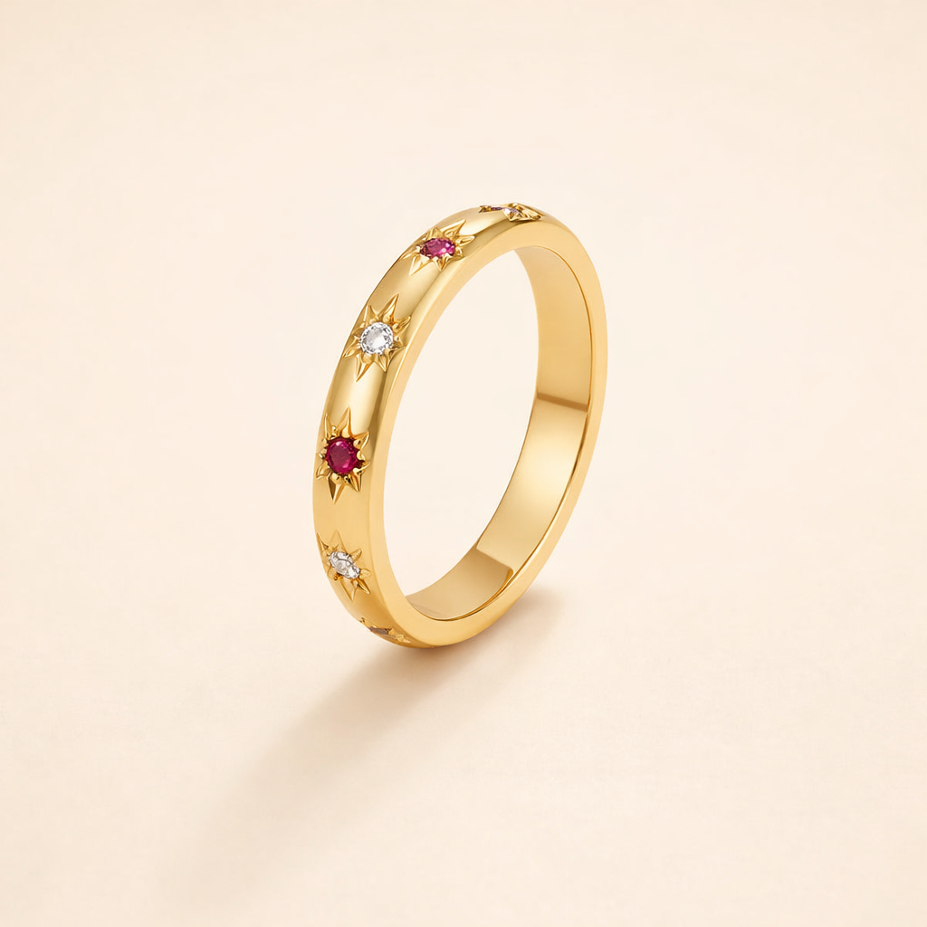 Gemstone Band Ring