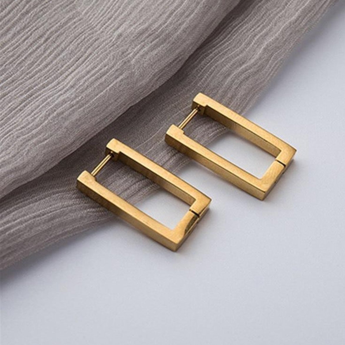 Gold Stud Earring Set