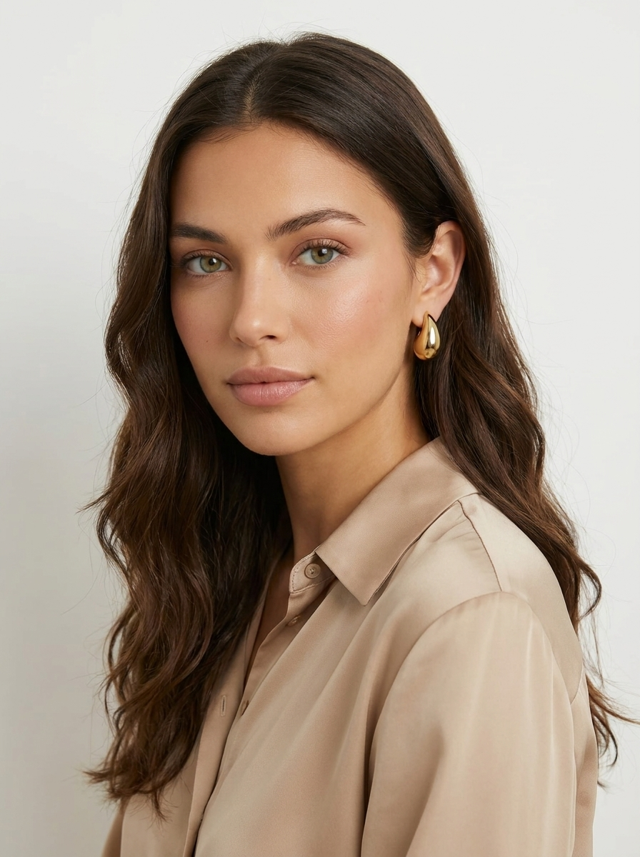 Gold Teardrop Earrings