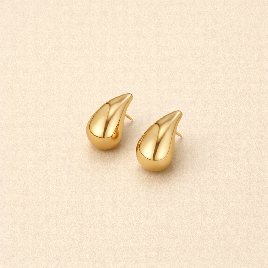 Gold Teardrop Earrings