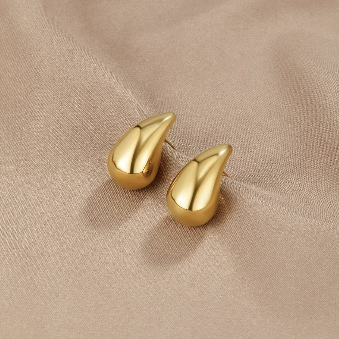 Gold Teardrop Earrings