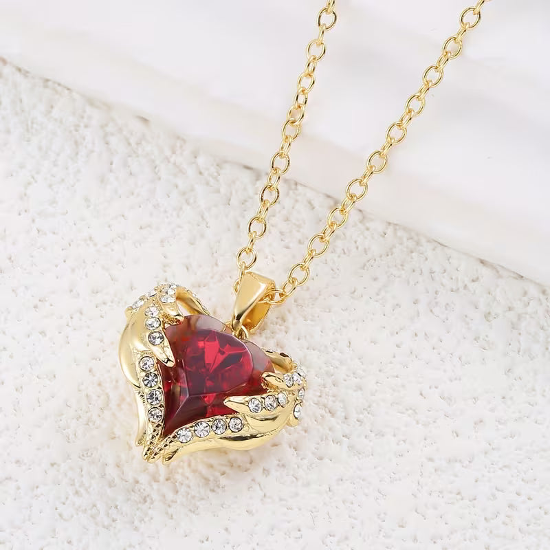 Heart Crystal Necklace