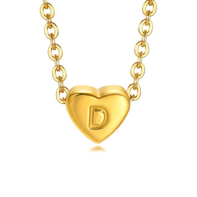 Heart Initial Necklace