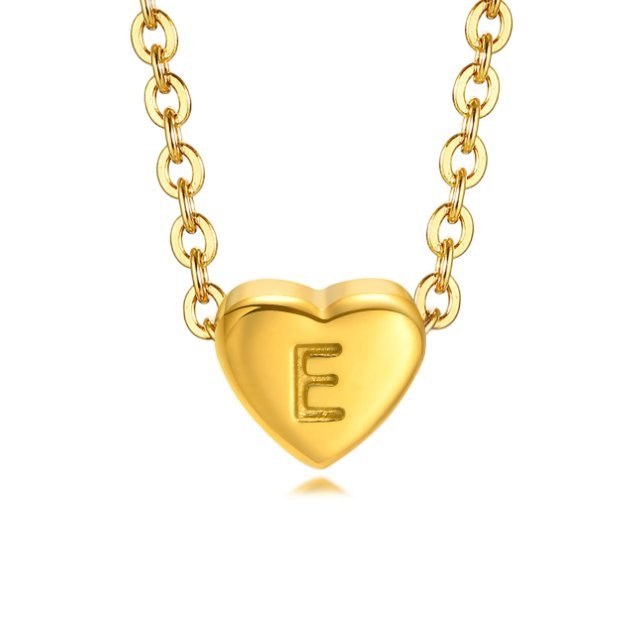 Heart Initial Necklace
