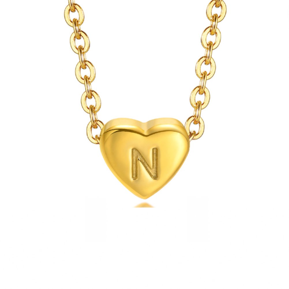 Heart Initial Necklace