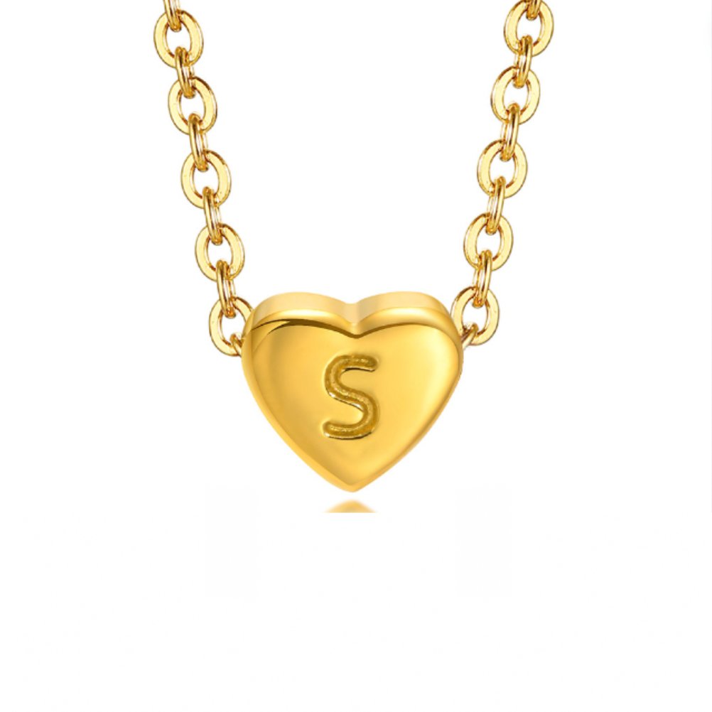 Heart Initial Necklace