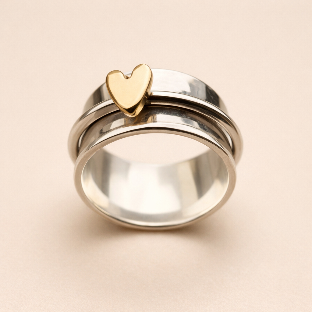 Heart Spinner Ring - Melody