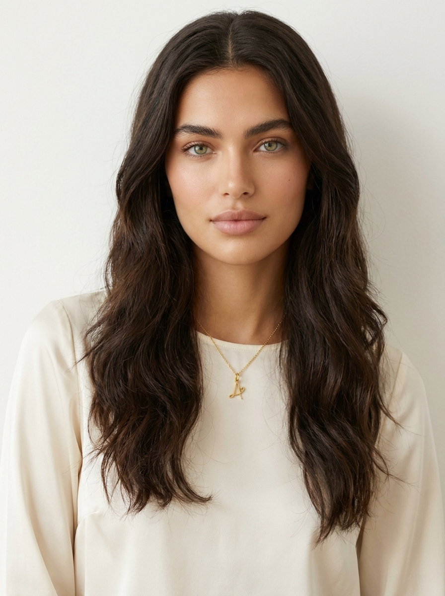 Initial Heart Pendant Necklace