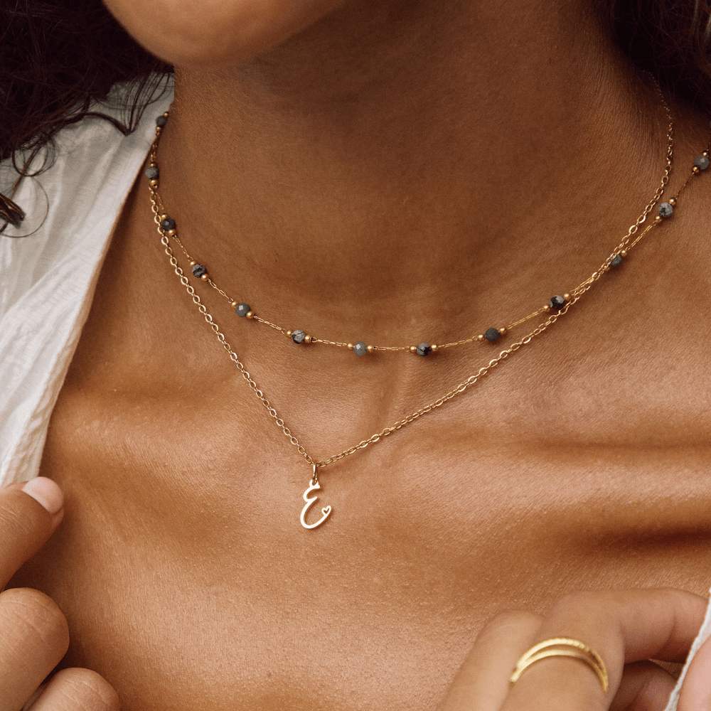 Initial Heart Pendant Necklace