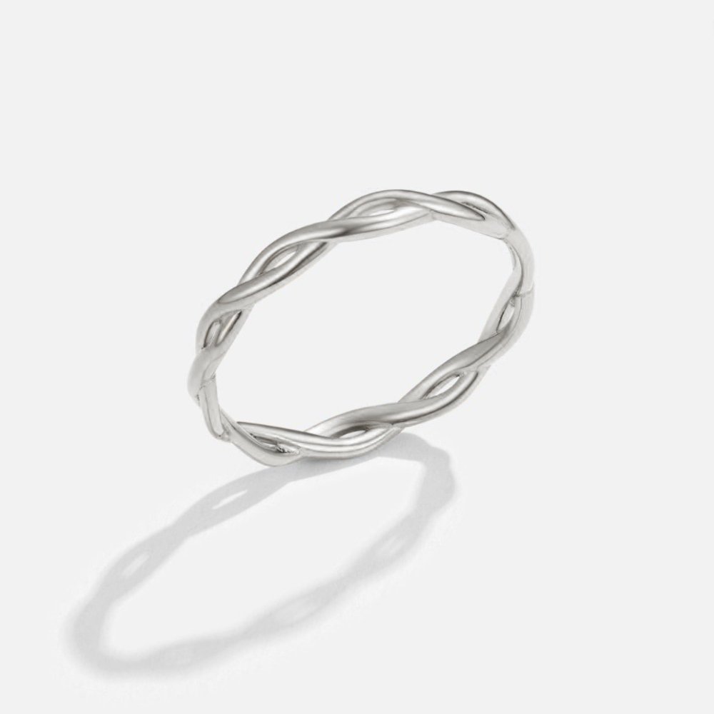 Intertwined Infinity Silver Ring