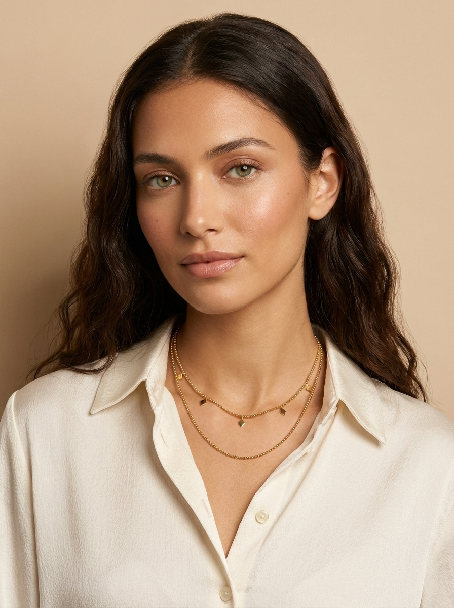 Layered Charm Chain Necklace