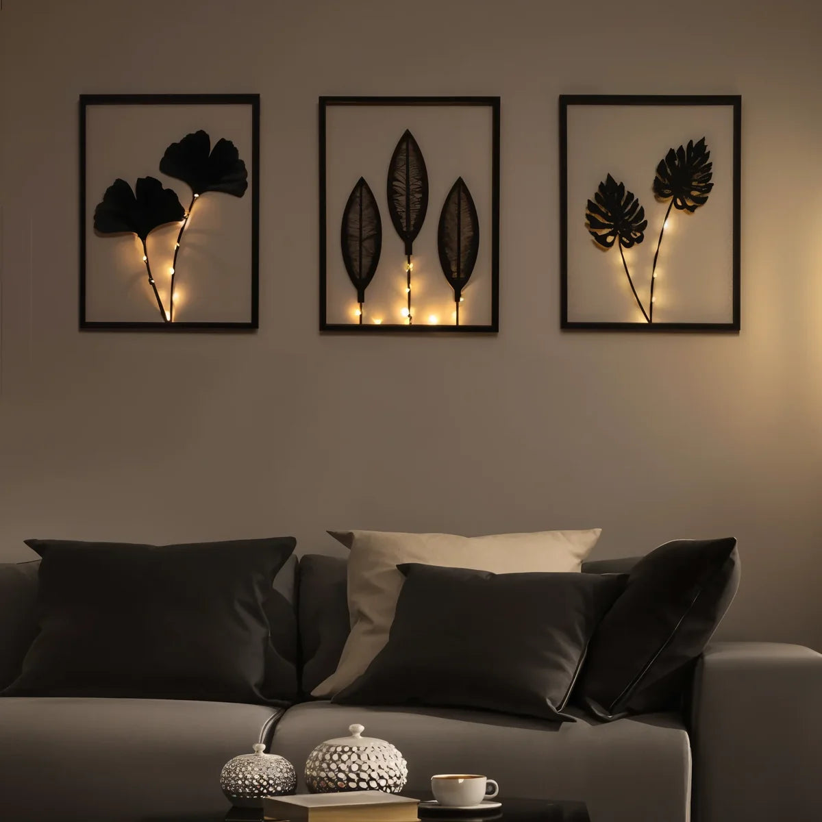 Lumen Leaf LED Frame Lamp with Color-Changing Light