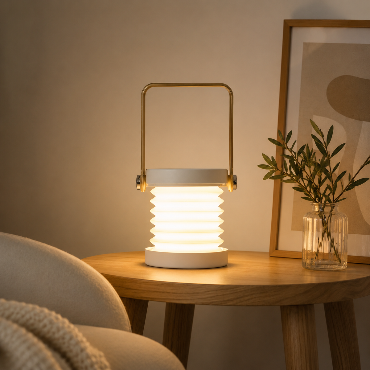 LumiTouch – Dimmable LED Lantern with USB Charging
