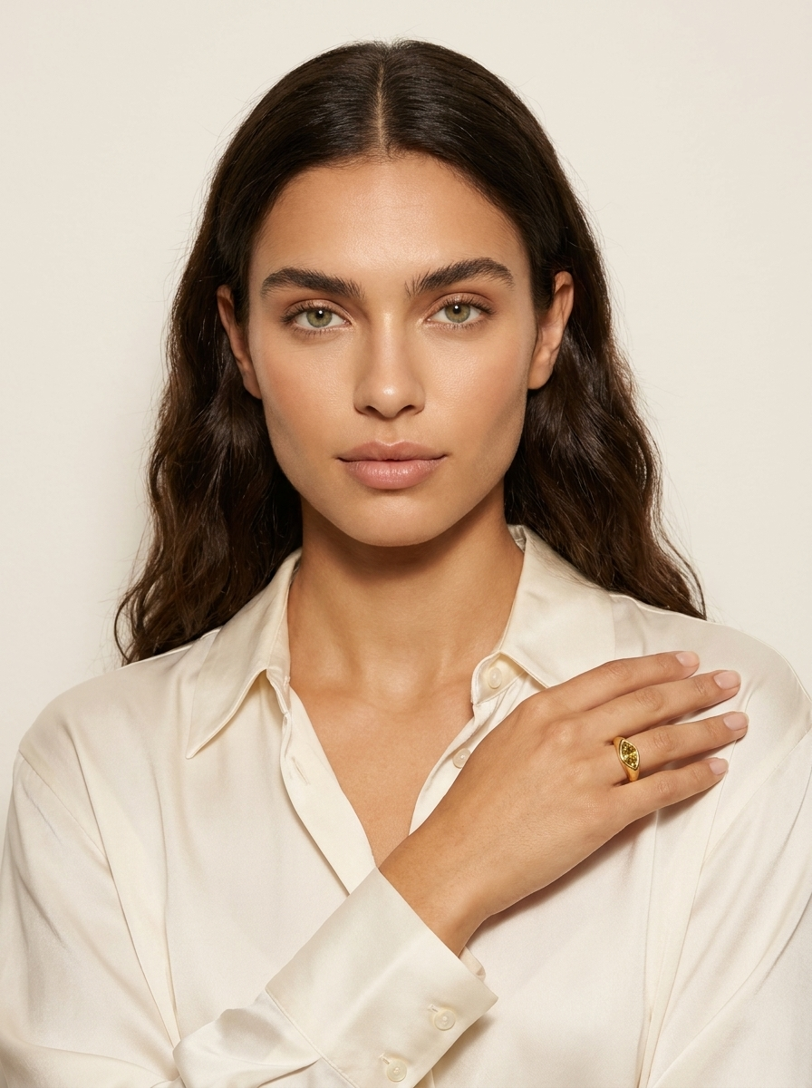 Marquise Crystal Band Ring