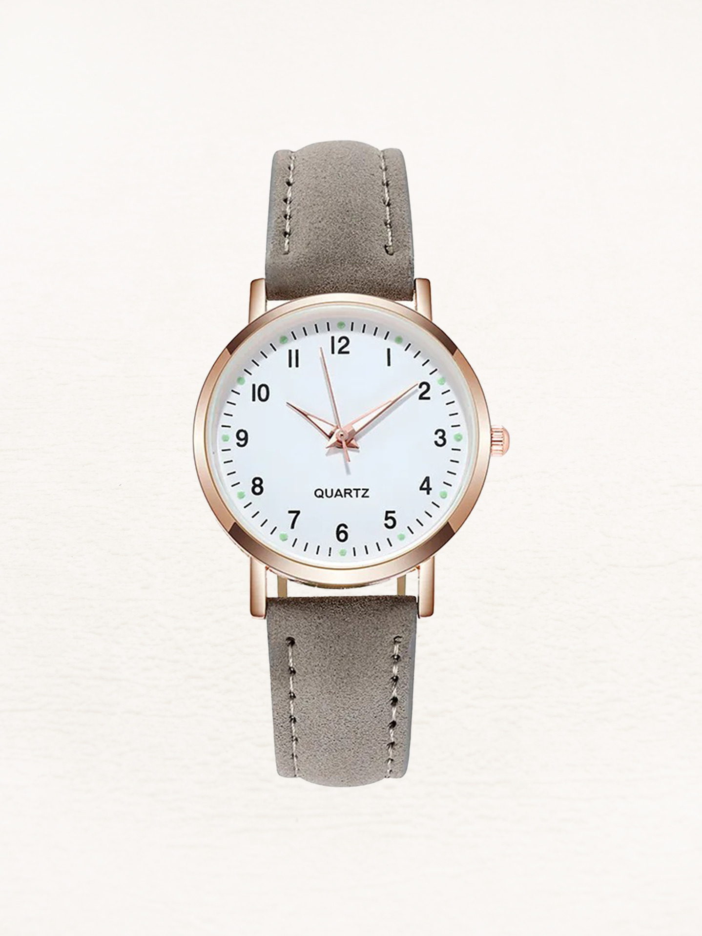 Minimalist Leather Strap Watch - Elara