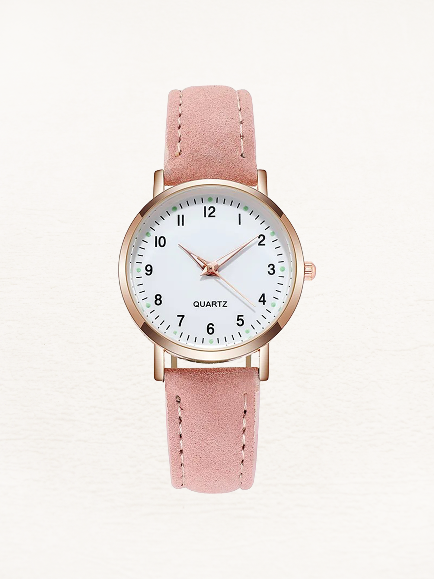 Minimalist Leather Strap Watch - Elara