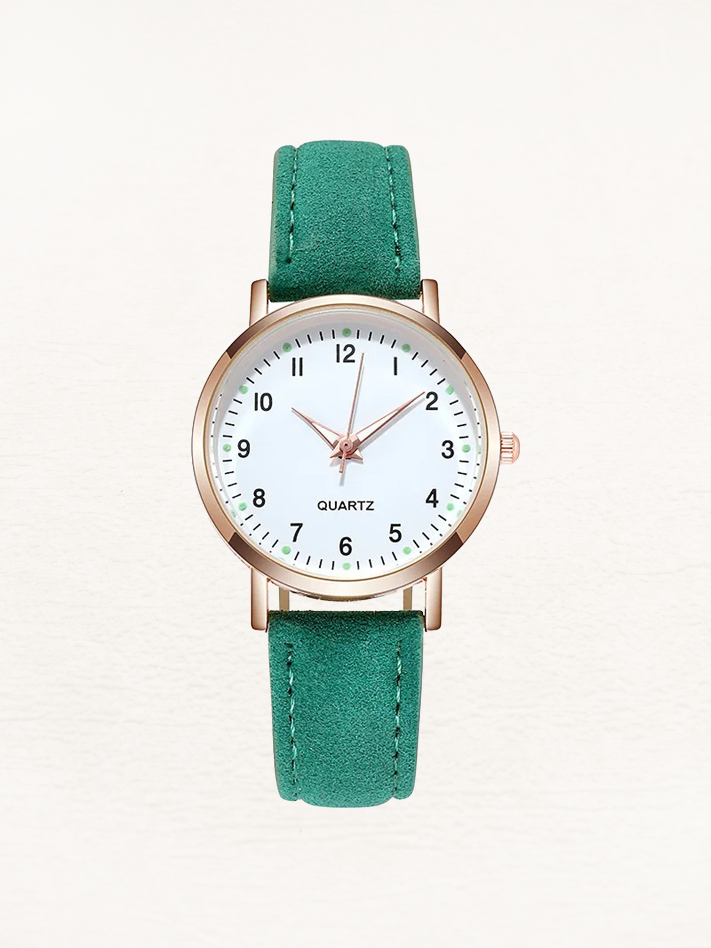Minimalist Leather Strap Watch - Elara