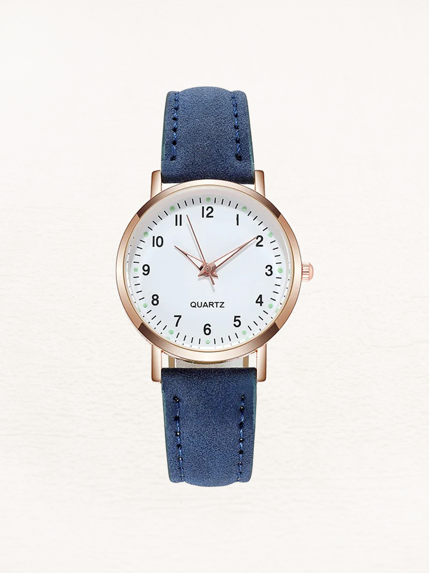 Minimalist Leather Strap Watch - Elara