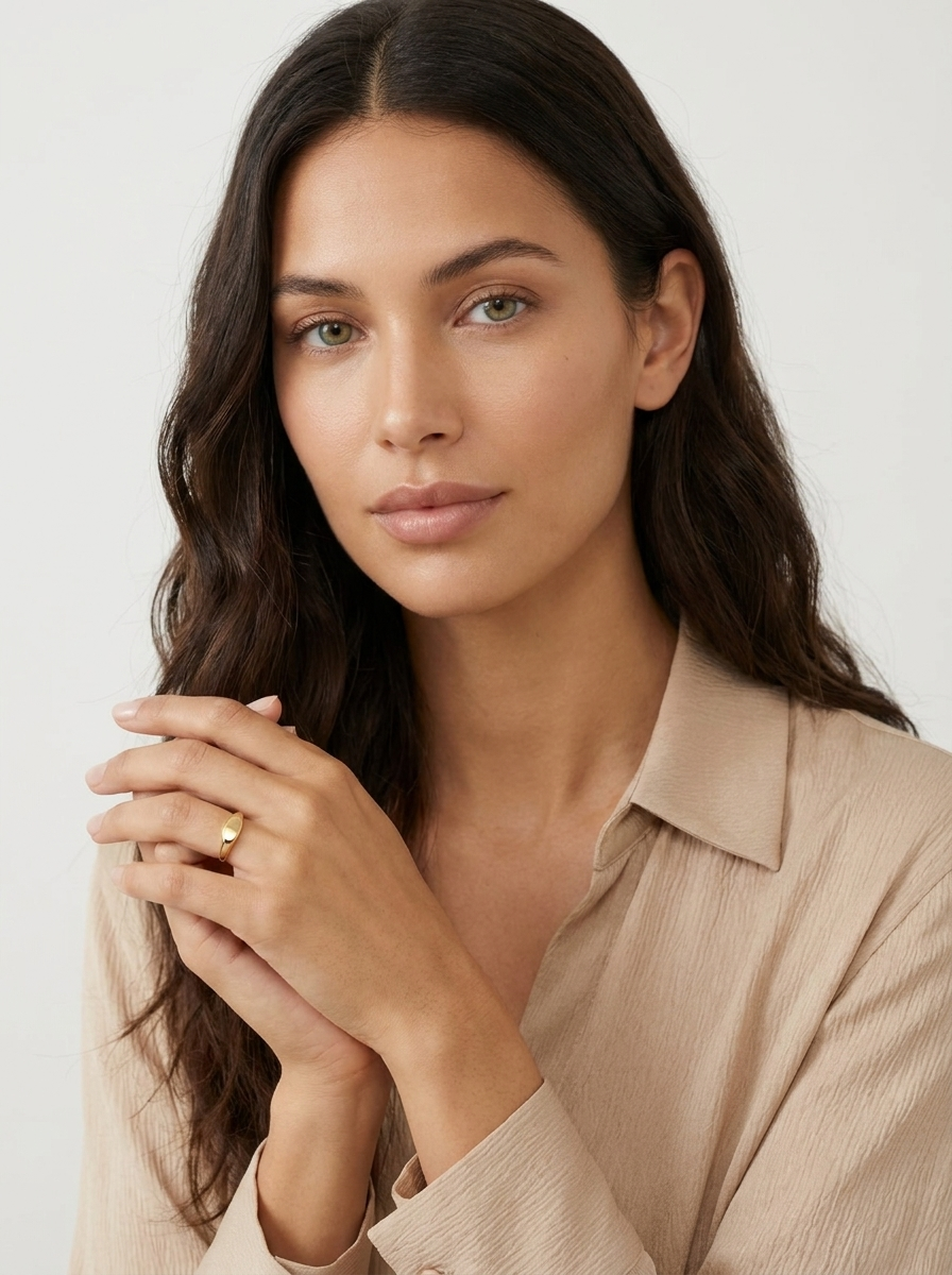 Minimalist Signet Band Ring