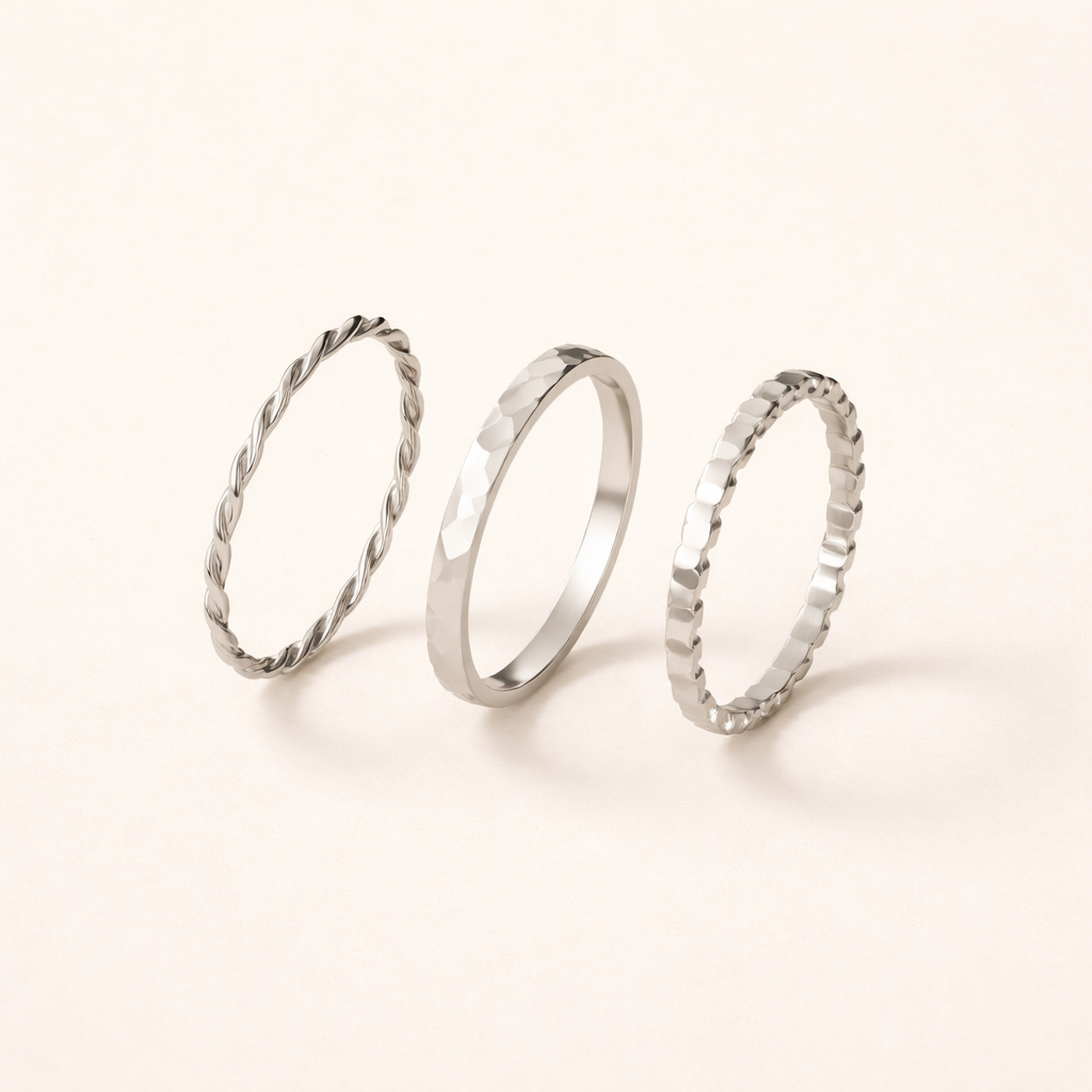 Minimalist Stacking Ring Set