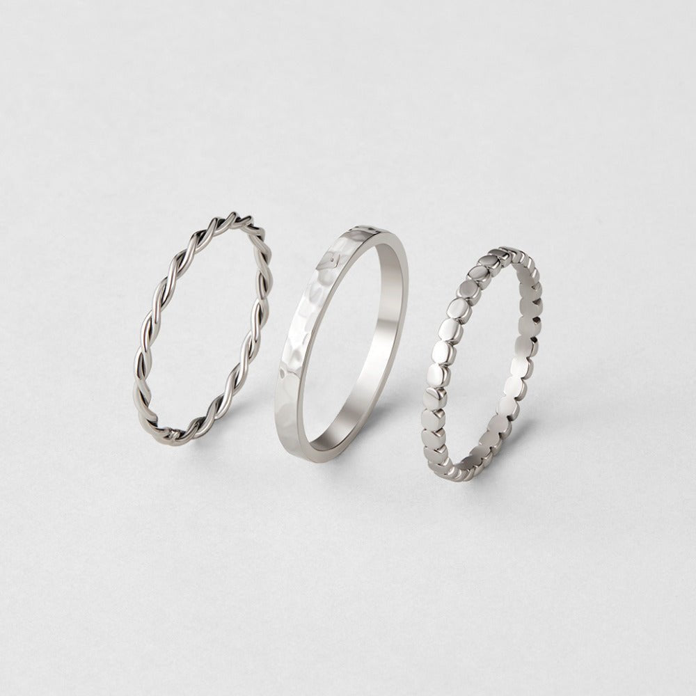 Minimalist Stacking Ring Set