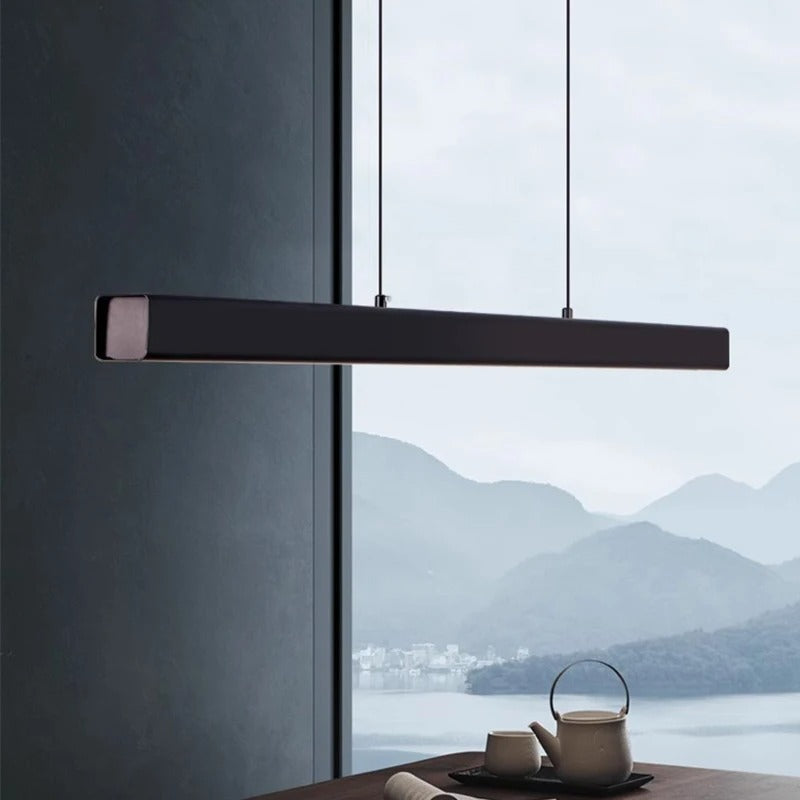 Modern Linear LED Pendant Light – Dimmable Dining Table