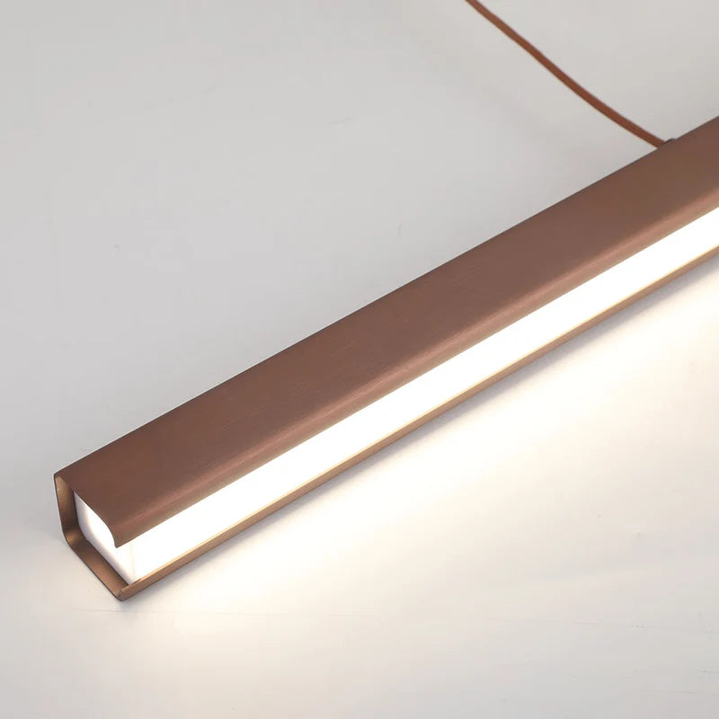 Modern Linear LED Pendant Light – Dimmable Dining Table