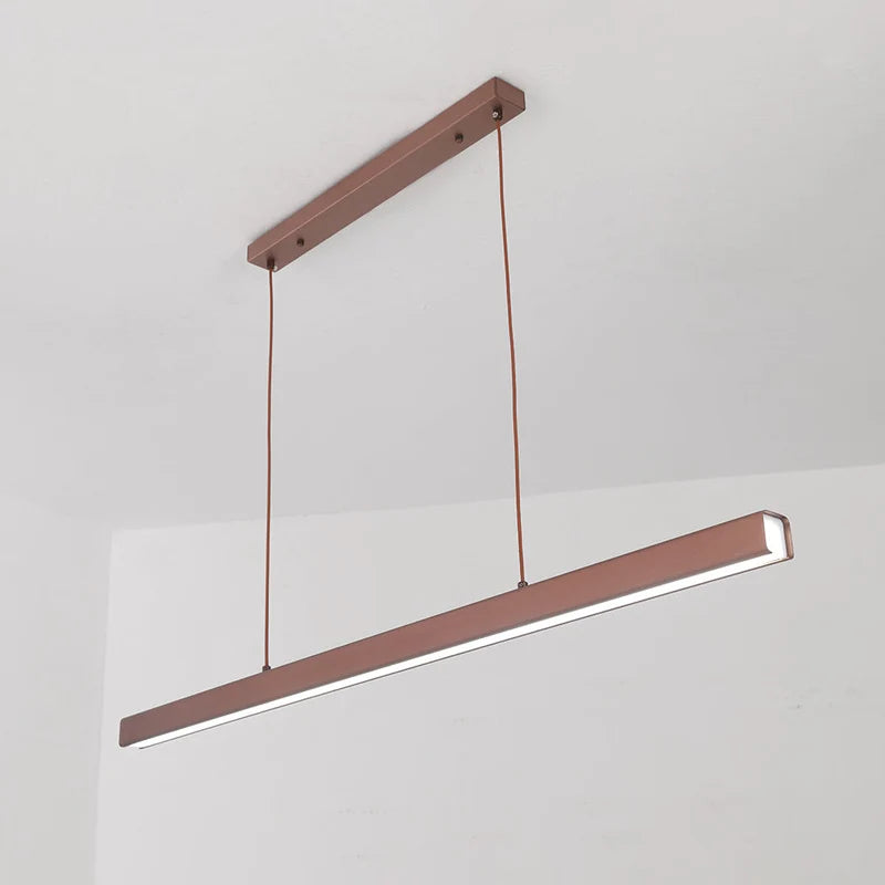 Modern Linear LED Pendant Light – Dimmable Dining Table