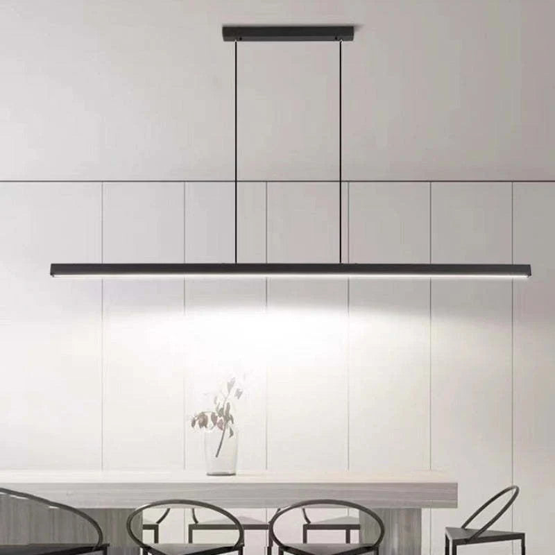 Modern Linear LED Pendant Light Dimmable  –  For Dining Table