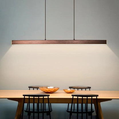 Modern Linear LED Pendant Light Dimmable  –  For Dining Table