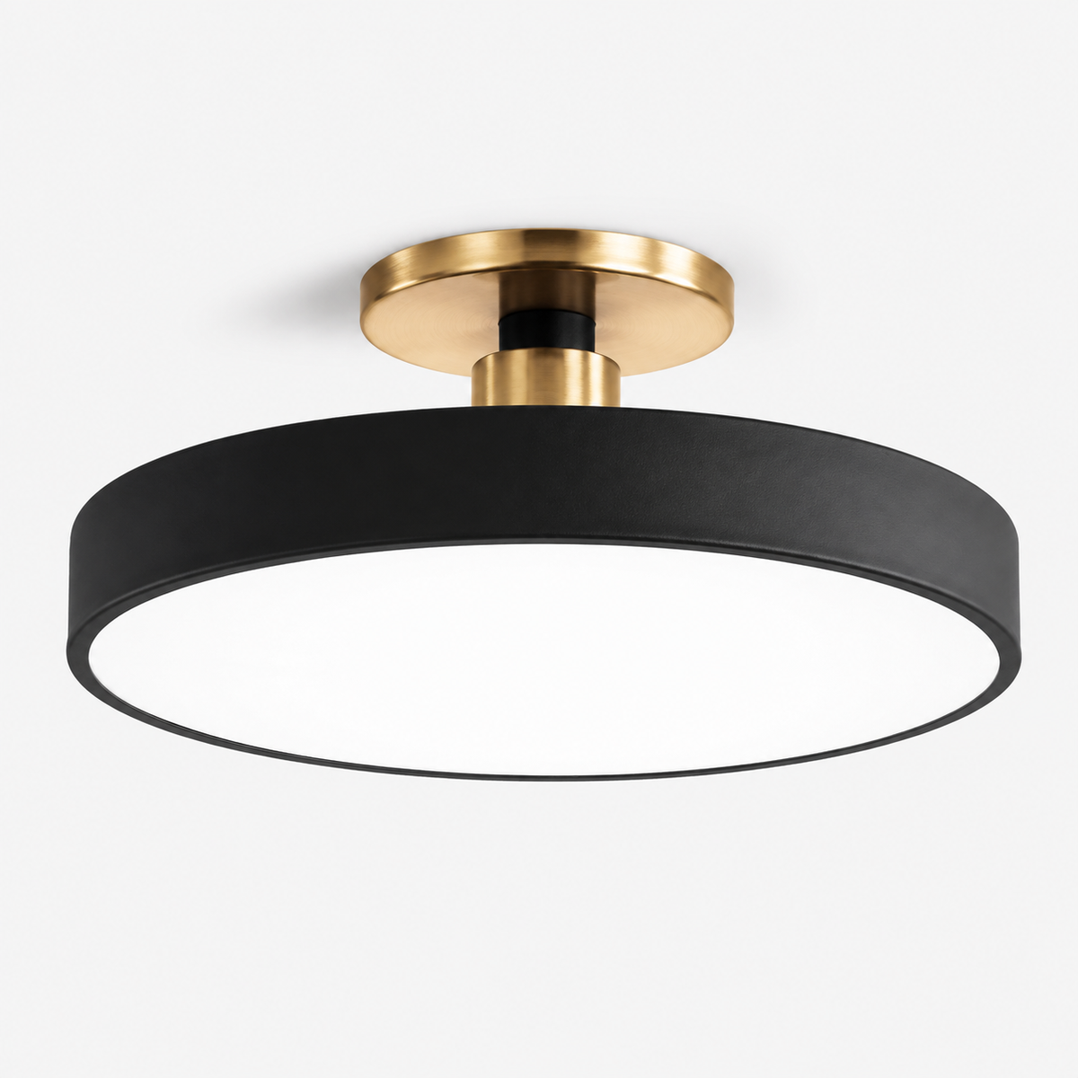 Modern Circular LED Semi Flush Ceiling Light