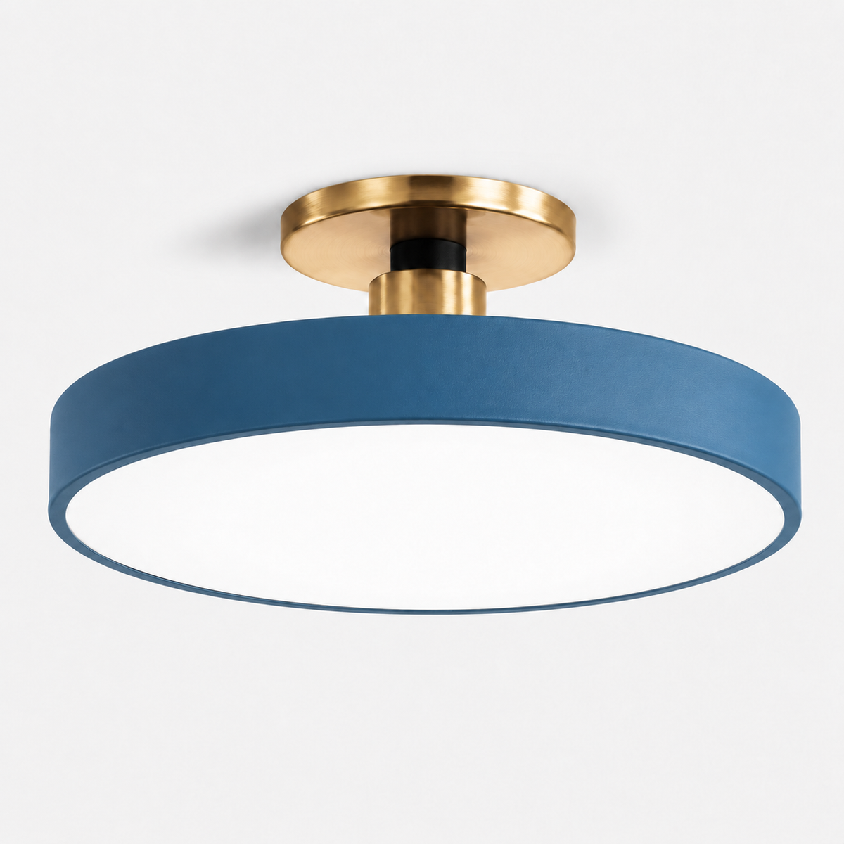 Modern Circular LED Semi Flush Ceiling Light