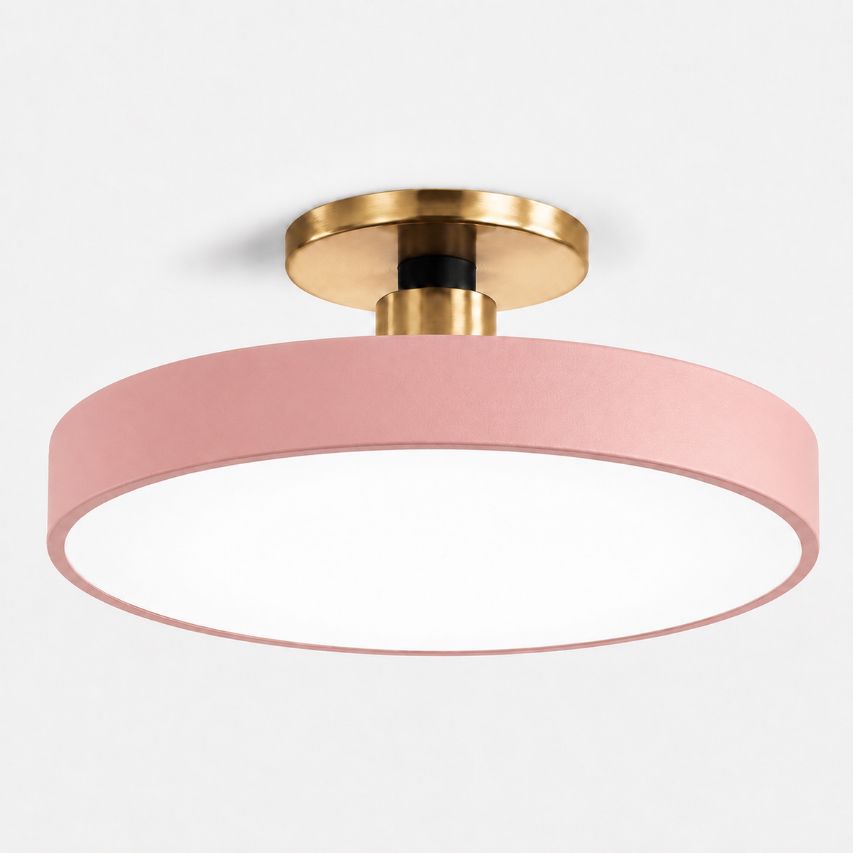 Modern Circular LED Semi Flush Ceiling Light