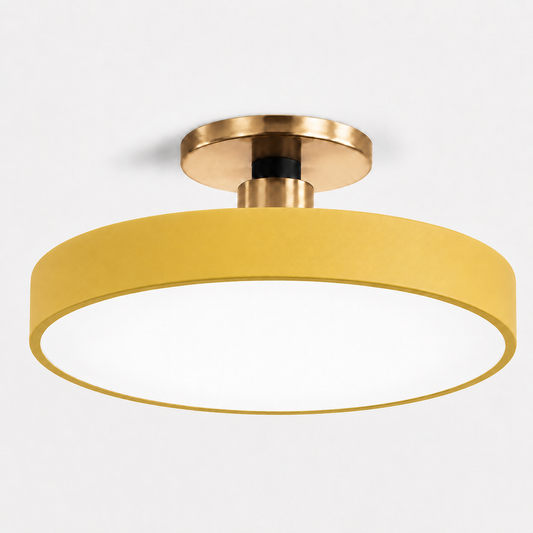 Modern Circular LED Semi Flush Ceiling Light