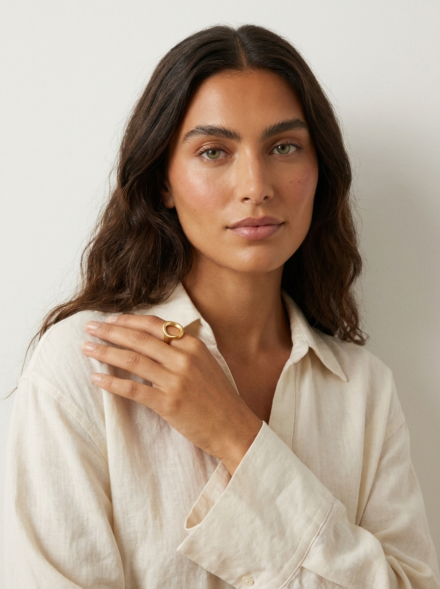 Modern Open Oval Ring