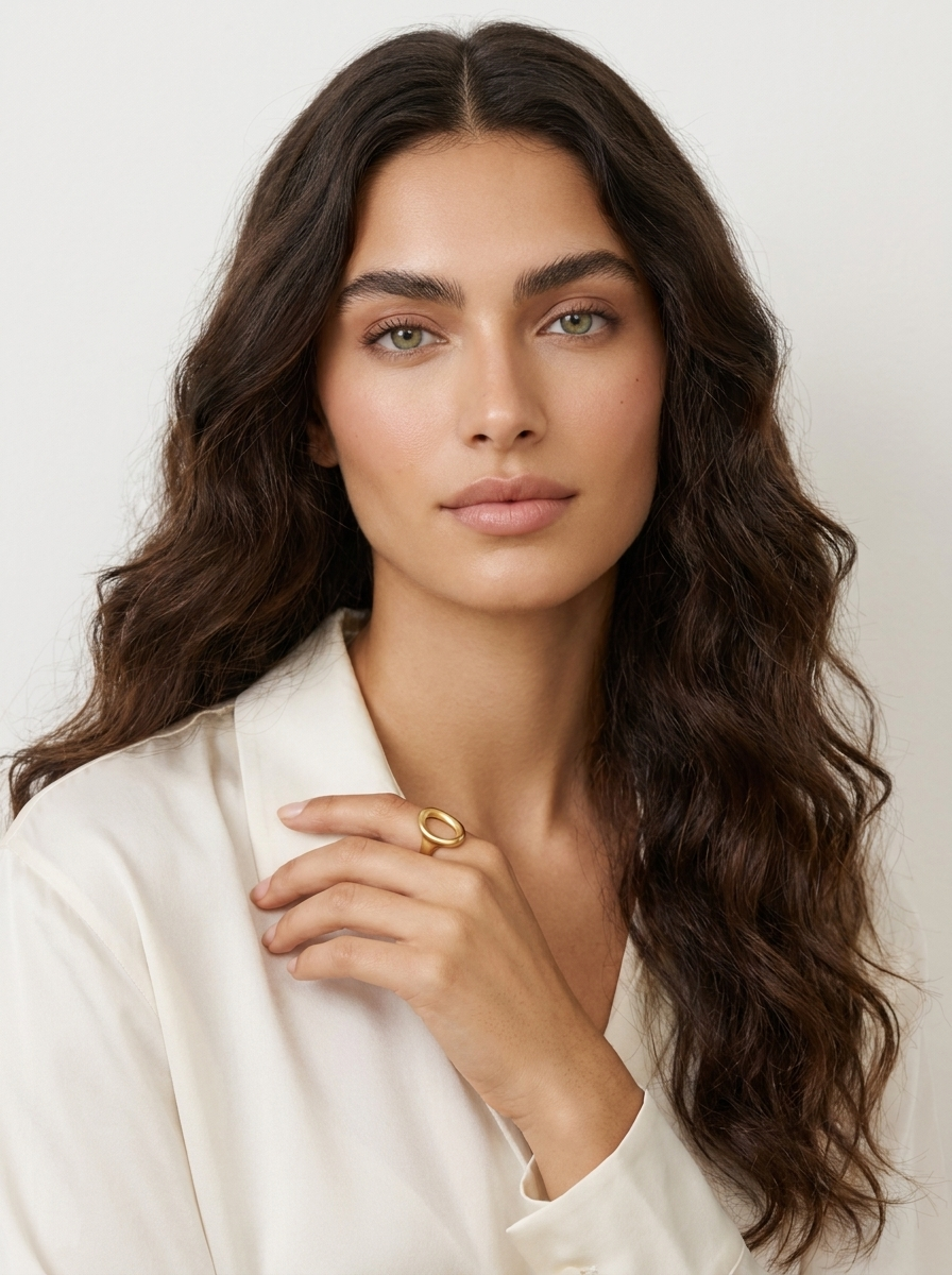 Modern Open Oval Ring