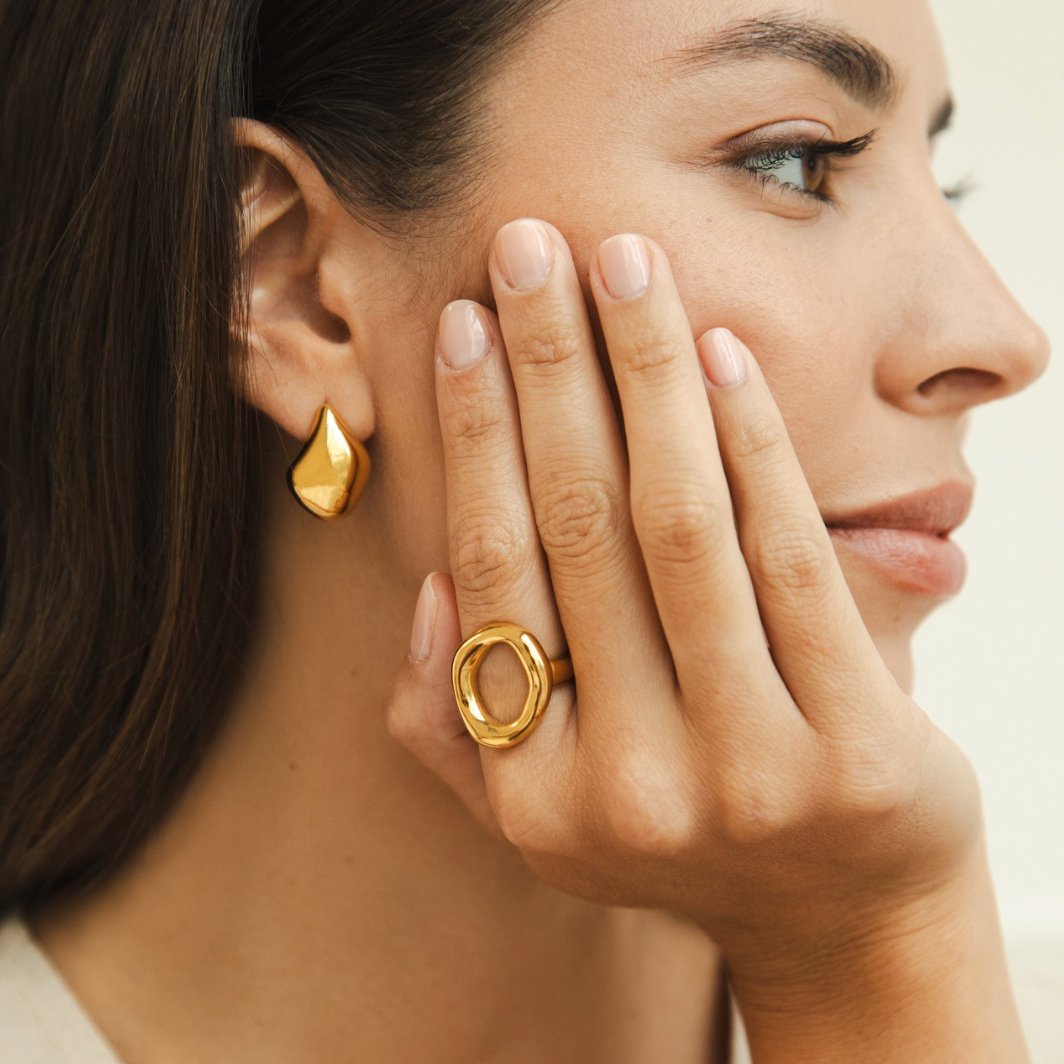 Modern Open Oval Ring