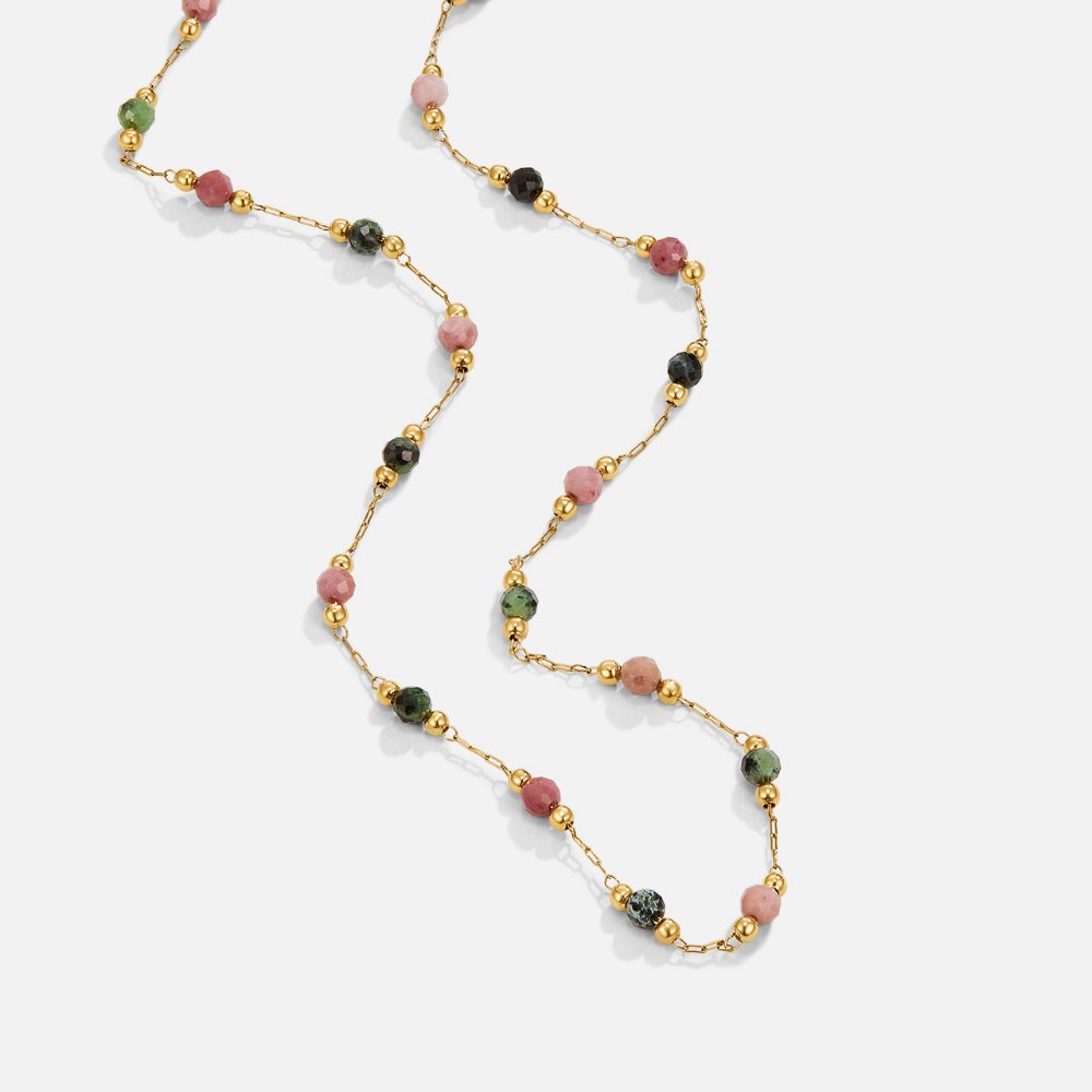 Multi Gemstone Beaded Necklace