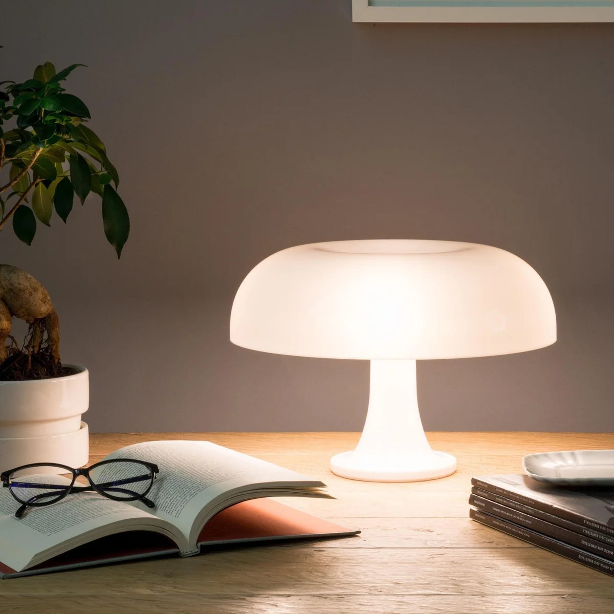 MushGlow – Retro Dimmable LED Mushroom Table Lamp – Warm White Bedside Light