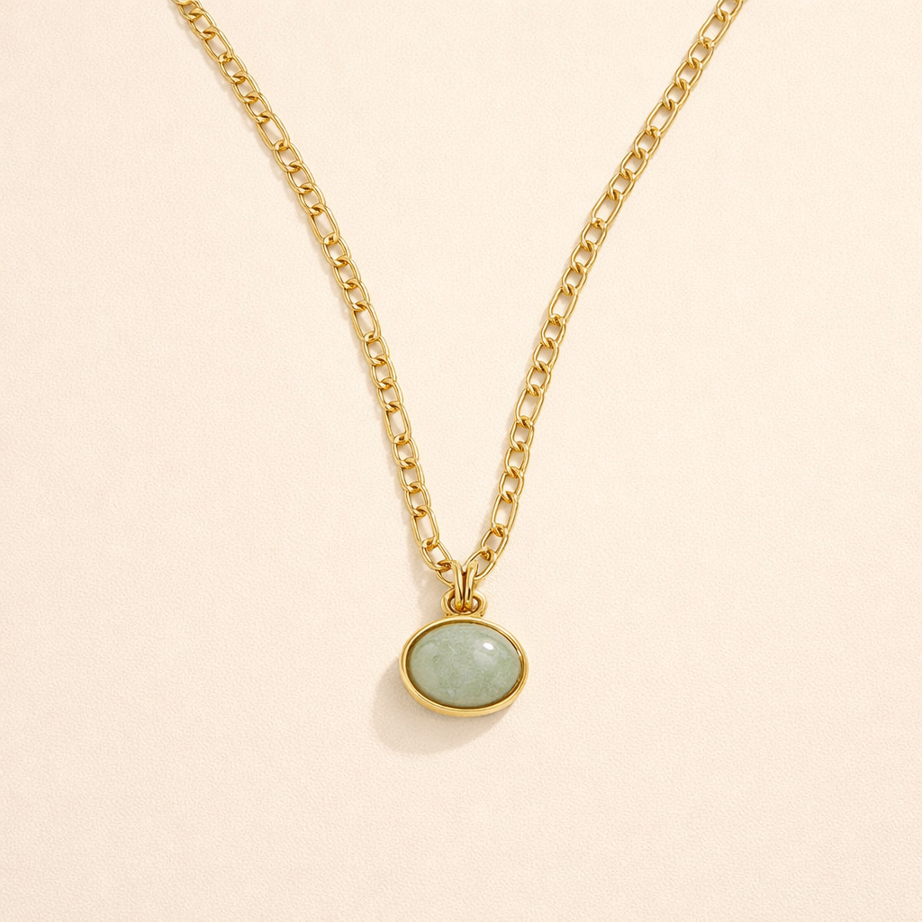 Natural Stone Pendant Necklace