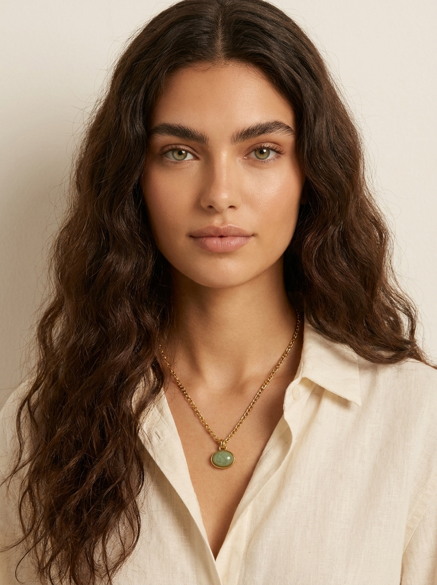 Natural Stone Pendant Necklace
