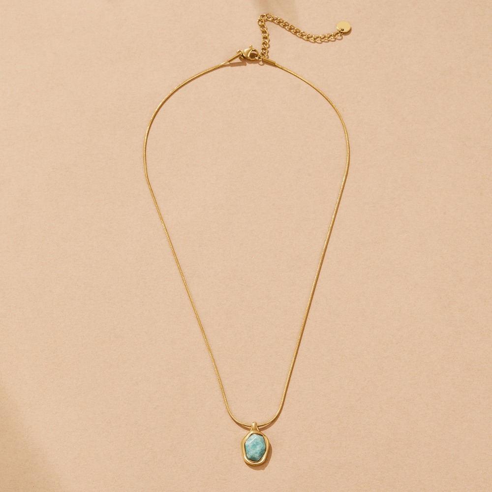 Natural Stone Pendant Necklace