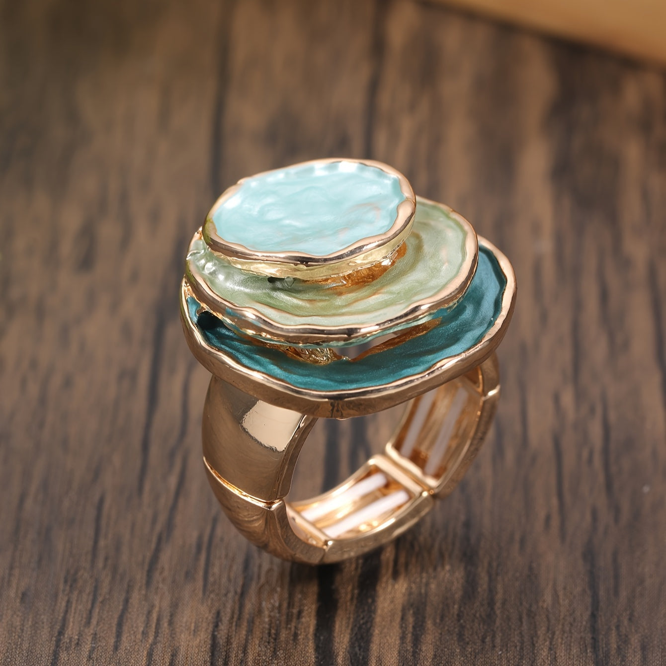 Ocean Layer Statement Ring - Maris