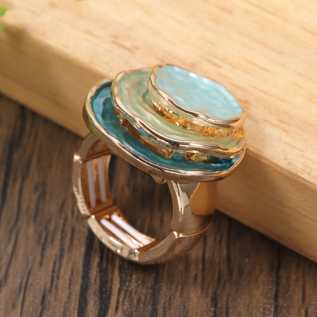 Ocean Layer Statement Ring - Maris