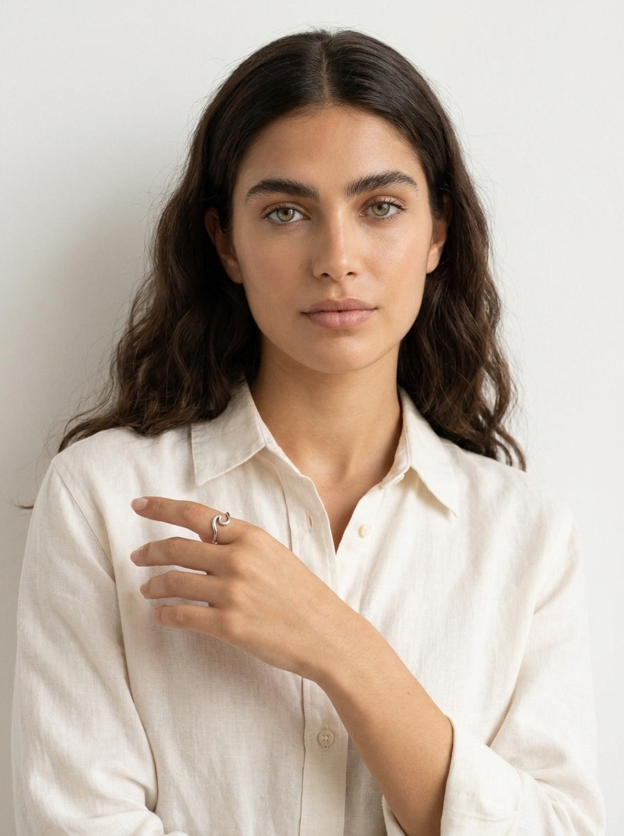 Ocean Wave Open Ring