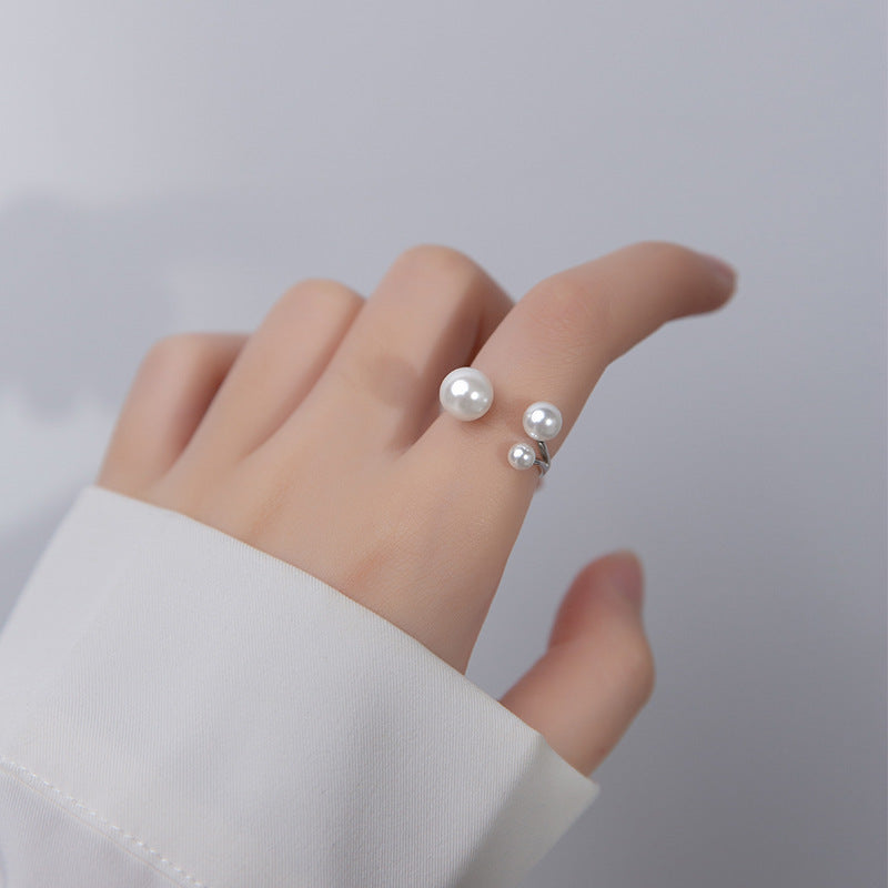 Open Pearl Statement Ring - Vivienne